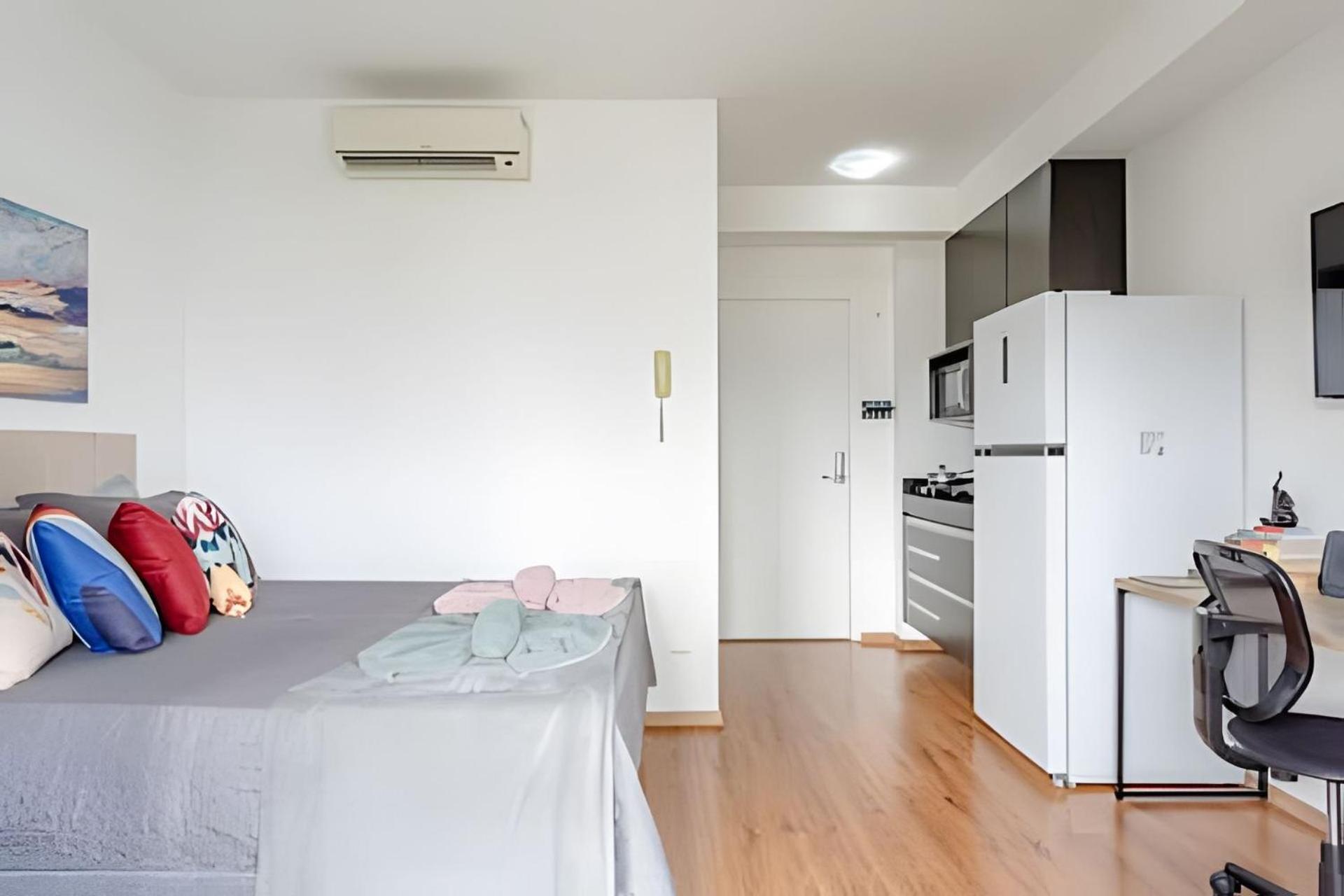 Apartamento Allianz Garagem, Varanda, Piscina, Academia *